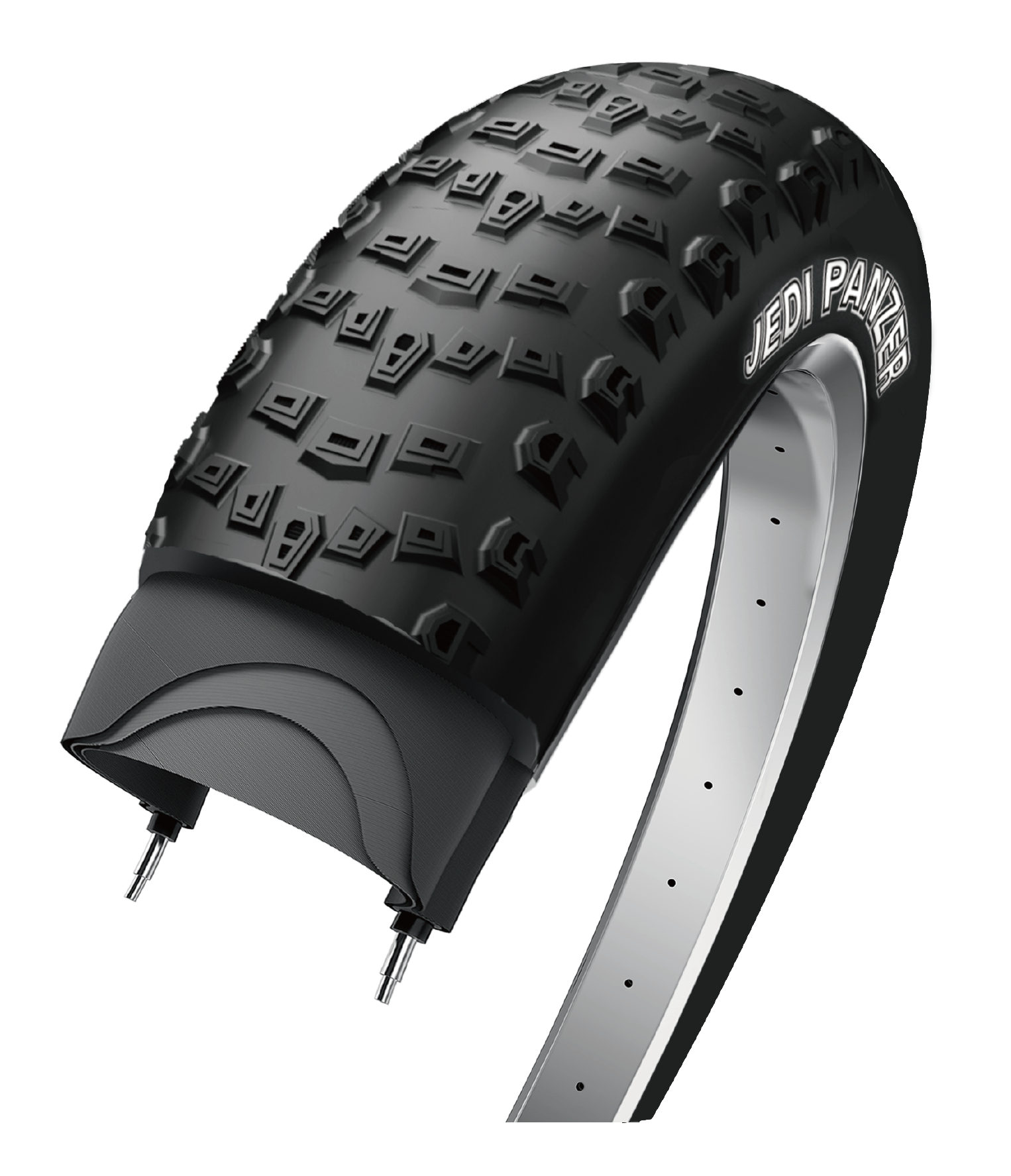 Edge Buitenband jedi fatbike 20 x 4.00 / 100-406 - zwart