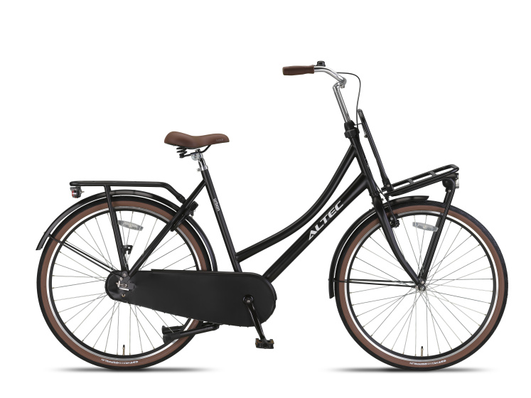 Urban 28 Inch 57 cm Dames Terugtraprem Matzwart