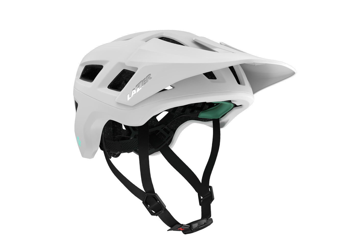 Lazer Coyote KinetiCore MTB fietshelm mat wit
