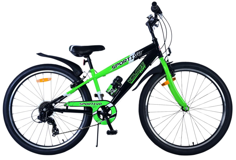 Volare Sportivo 26 Inch 33 cm Jongens 7V V Brakes Groen/Zwart