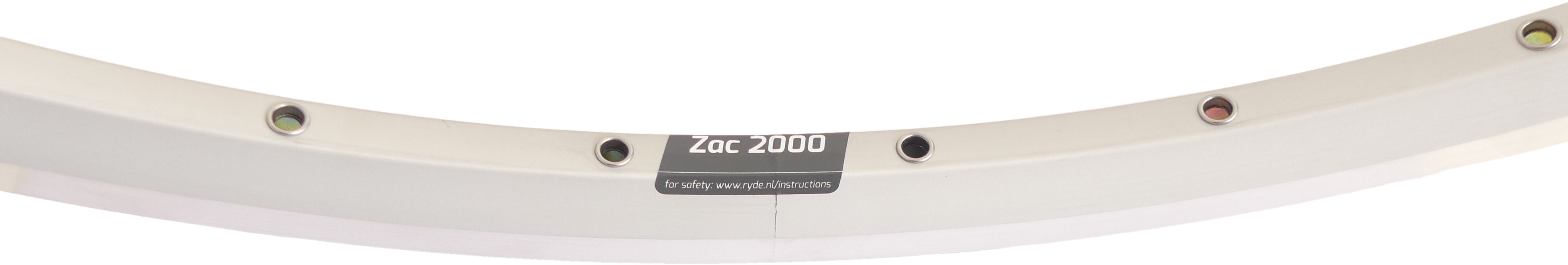 Ryde velg zac 2000 28 / 622 x 19c aluminium 32 gaats 14g zilver