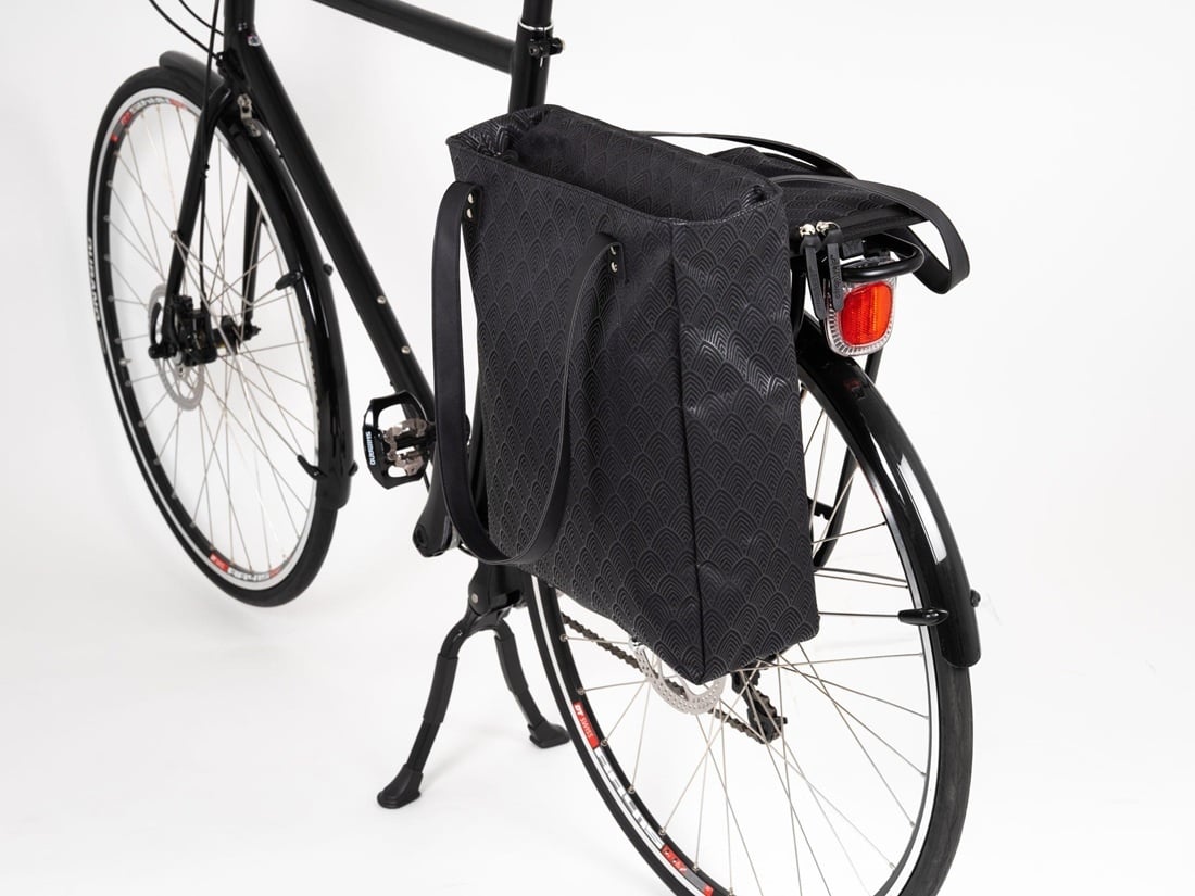 AtranVelo Enkele fietstas Bella Tote Bag AVS 13L Black Leaf