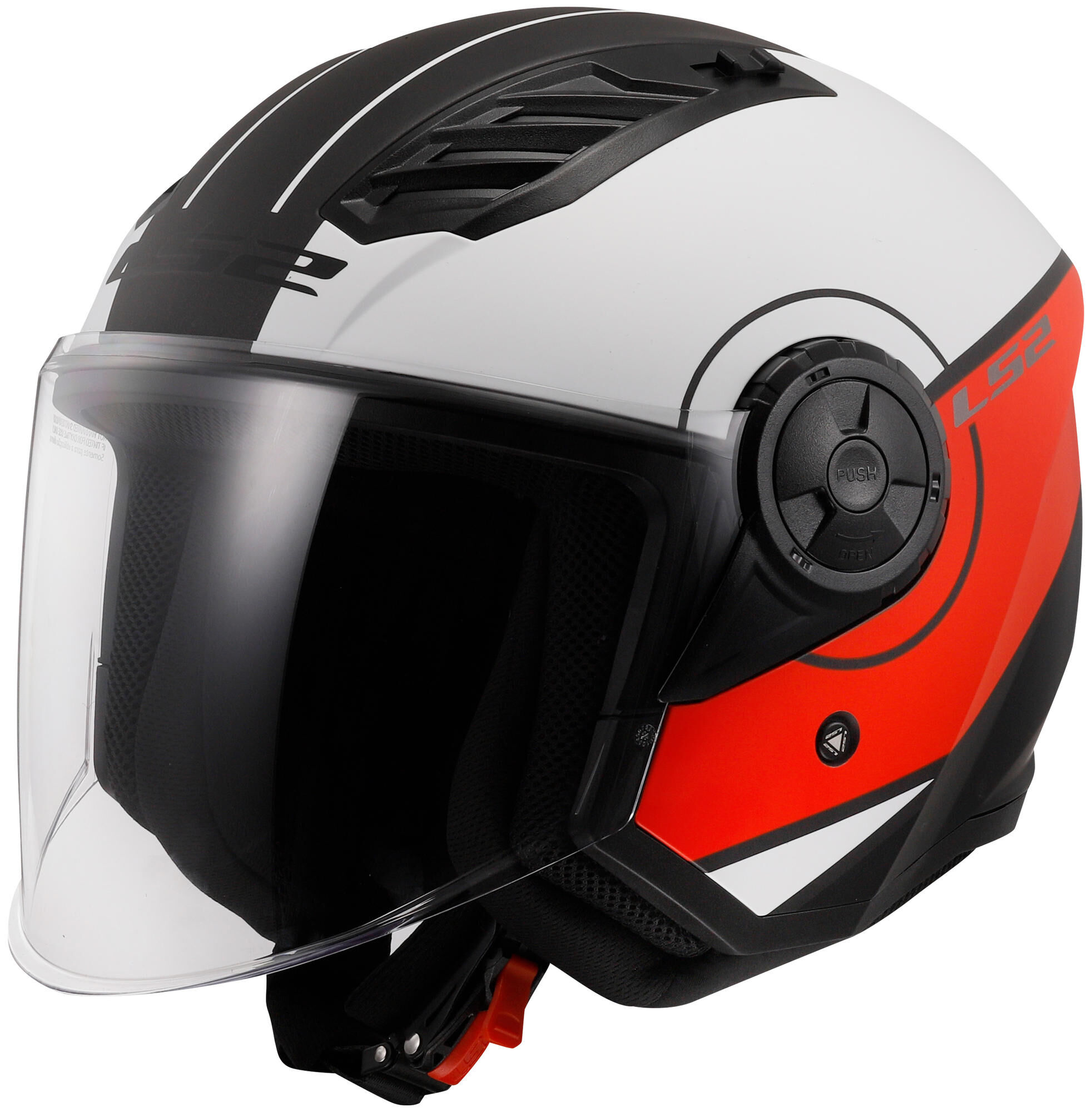 LS2 jet helm of616 airflow ii cover helmet of616 airfl.ii cover m red/white