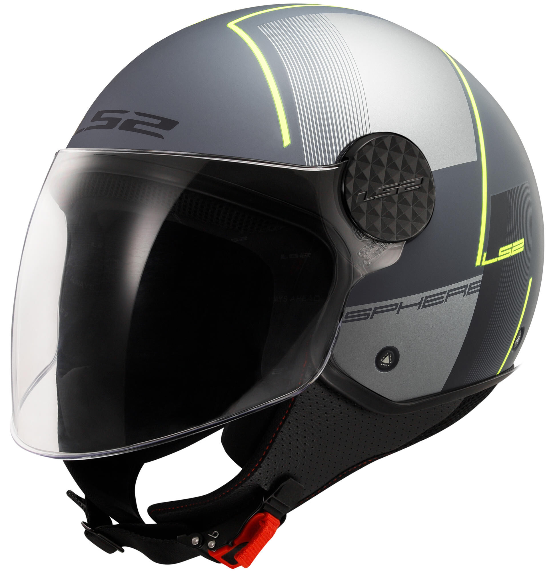LS2 jethelm of558 sphere lux ii stevig helmet of558 sph. lux ii firm m tit./yel.