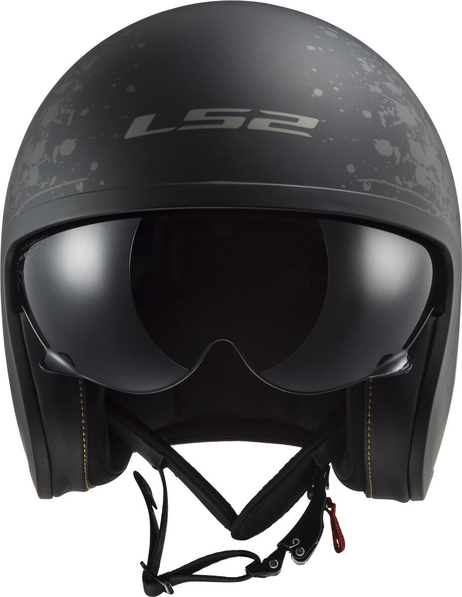 LS2 jet helm of599 ii spitfire flag helmet of599 spitf.ii flag xxl bl./titanium