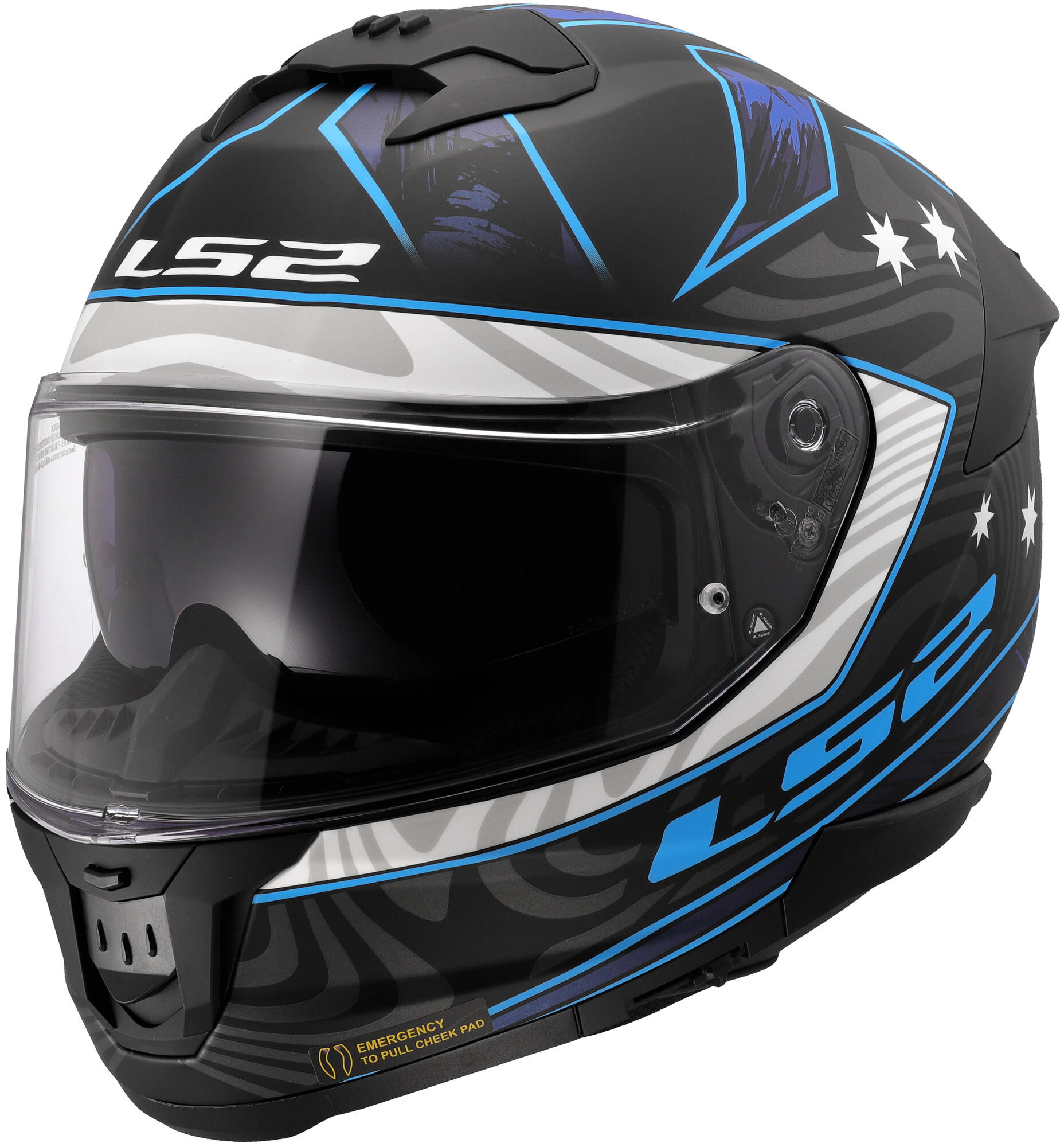 LS2 integraalhelm ff808 stream ii galdam. helmet ff808 stream ii galdam m bl./blue