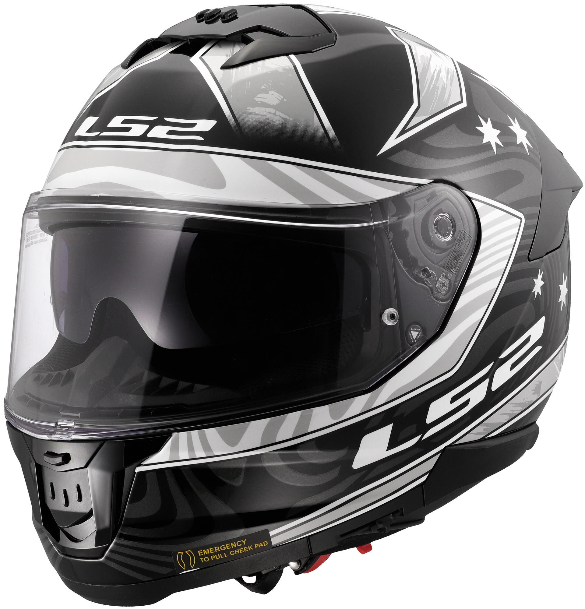 LS2 integraalhelm ff808 stream ii galdam. helmet ff808 stream ii galdam m bl./white