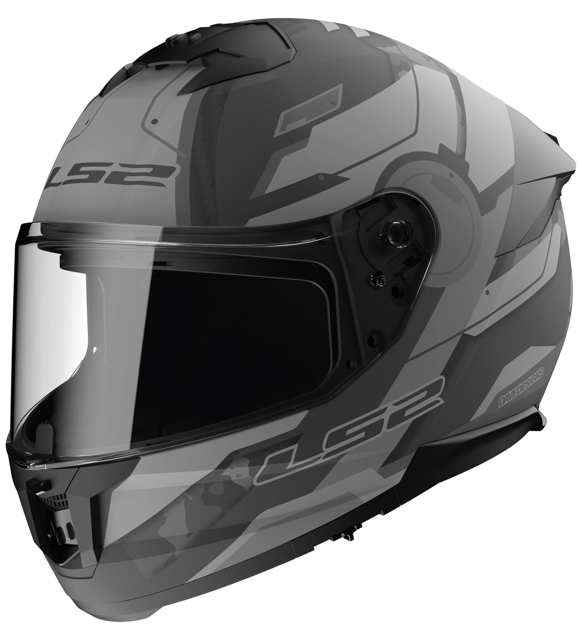 LS2 integraalhelm ff808 stream ii shadow. helmet ff808 stre.ii shadow xxl grey matt