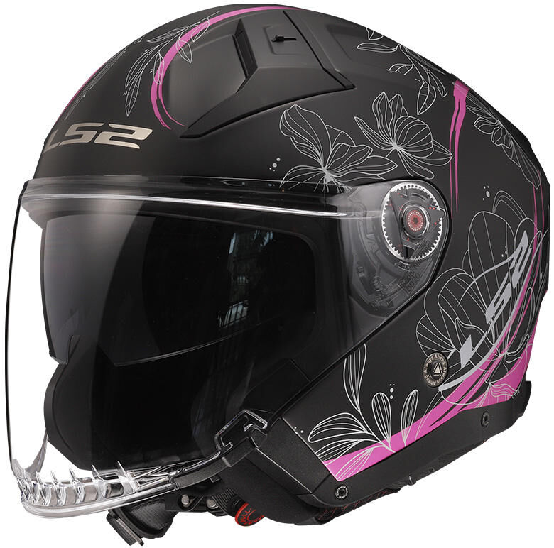 LS2 jethelm „of603 infinity ii lotus” helmet of603 infi. ii lotus s black/pink