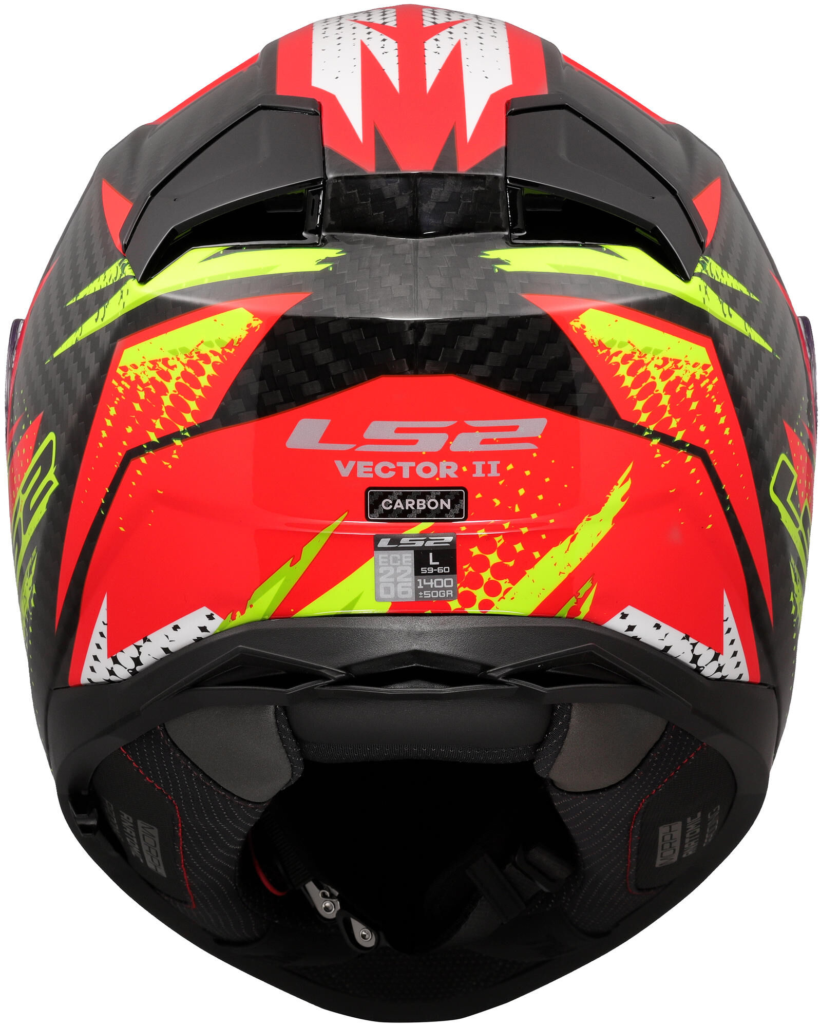 LS2 integraalhelm ff811 vector ii carbon tantic. helmet ff811 vector ii tantic m red/yellow