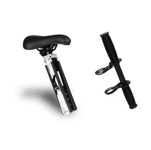 Zadel op Stang Buiszadel Herenfiets Zilver