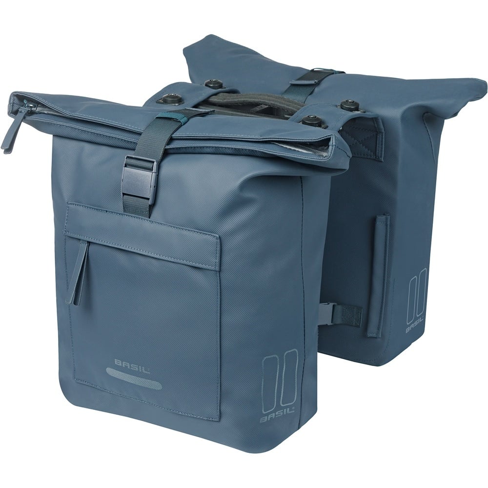 Basil Dubbele fietstas Brooklyn MIK 2.0 41L Marineblauw