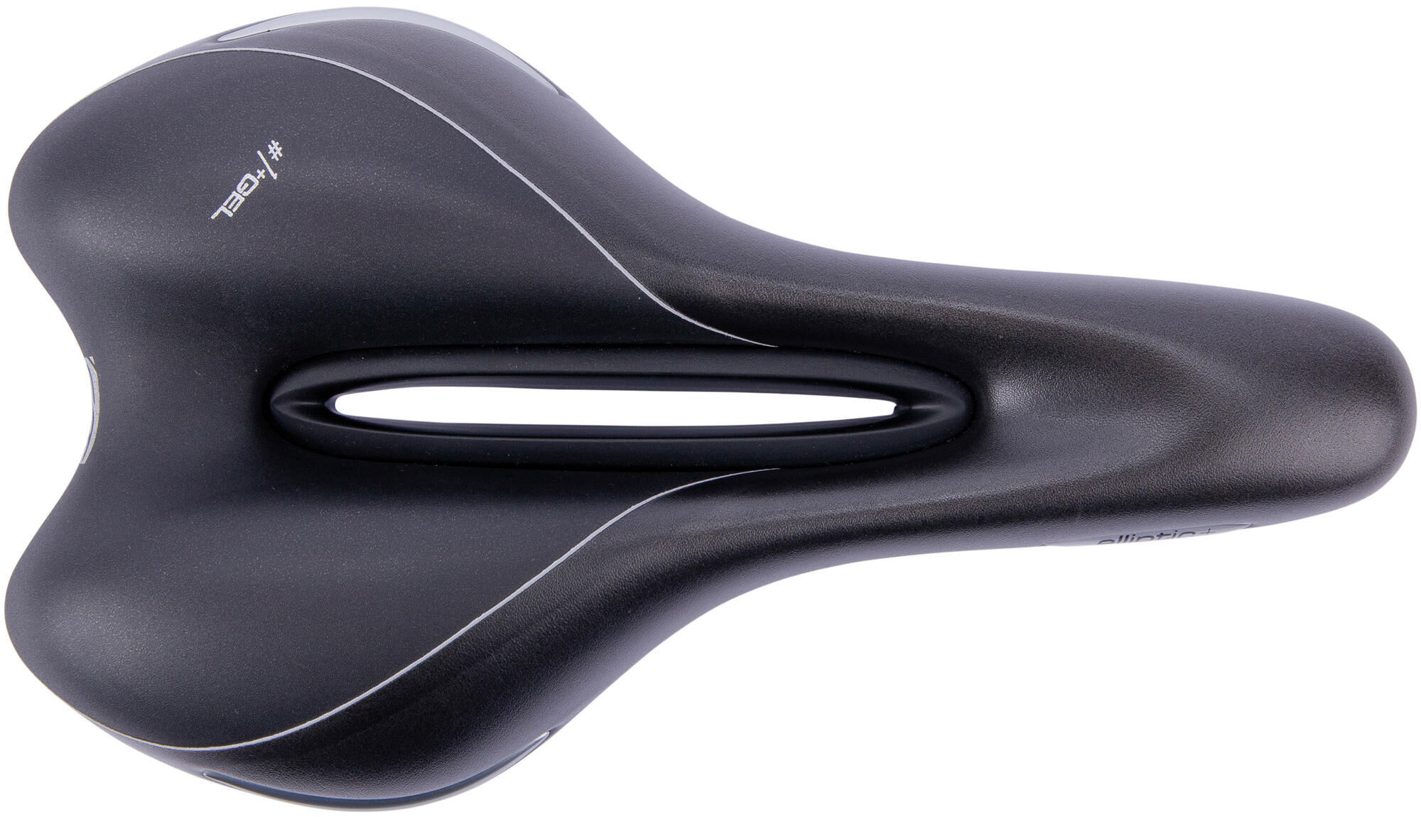 CONTEC zadel elliptic + ct saddle elliptic+ mtb/sport unisex blk/silv