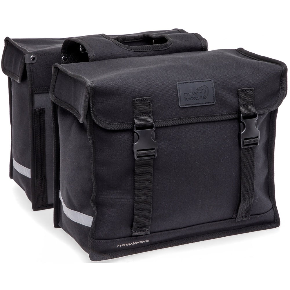 New Looxs Dubbele Fietstas Deluxe 46L Zwart