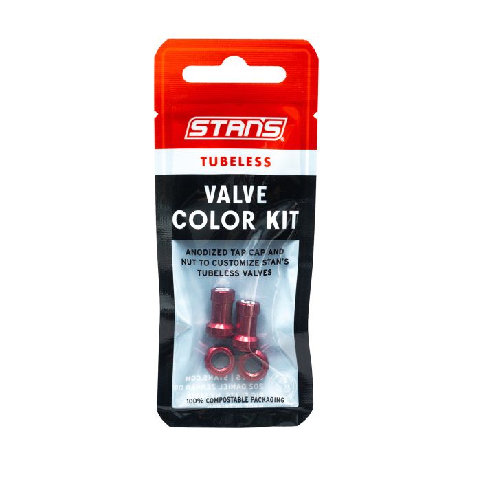 STANS Stan's tubeless valve color kit - red