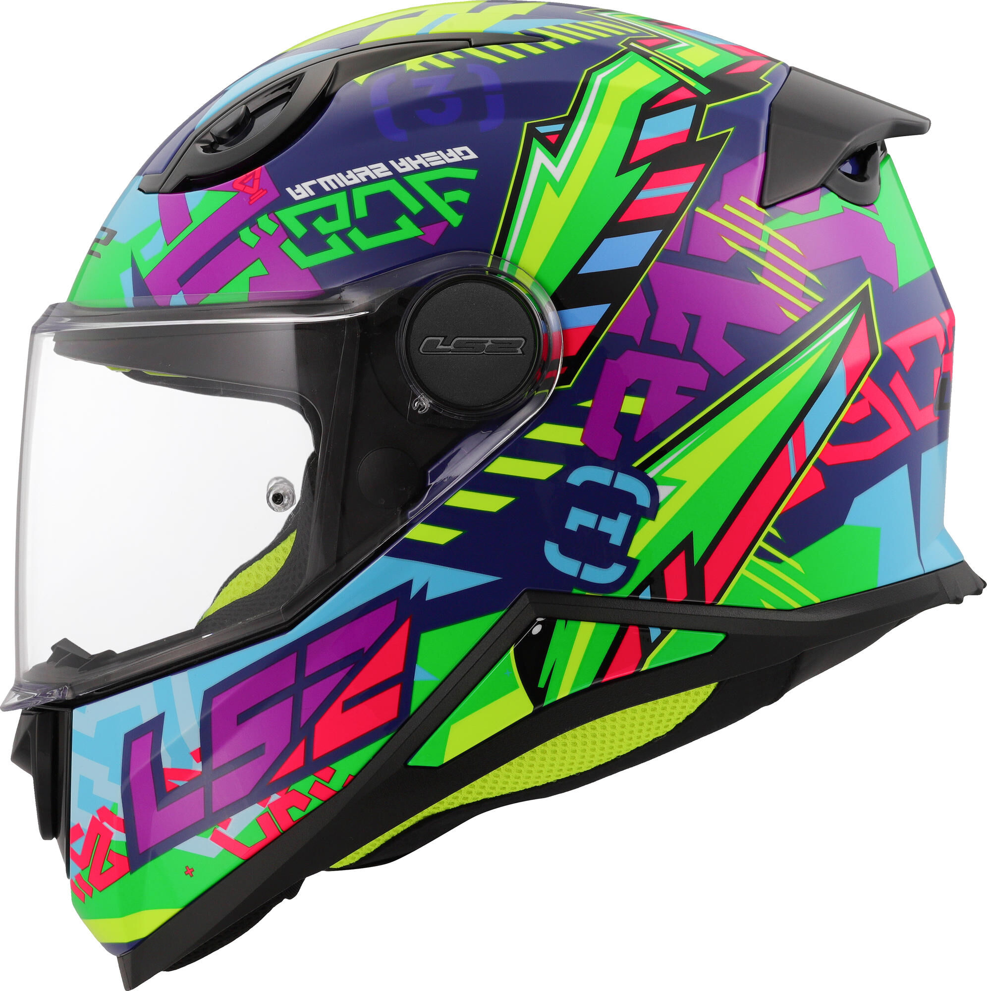 LS2 kinder integraalhelm ff812 kid svent. helmet kid ff812 sven blue/green gr. m