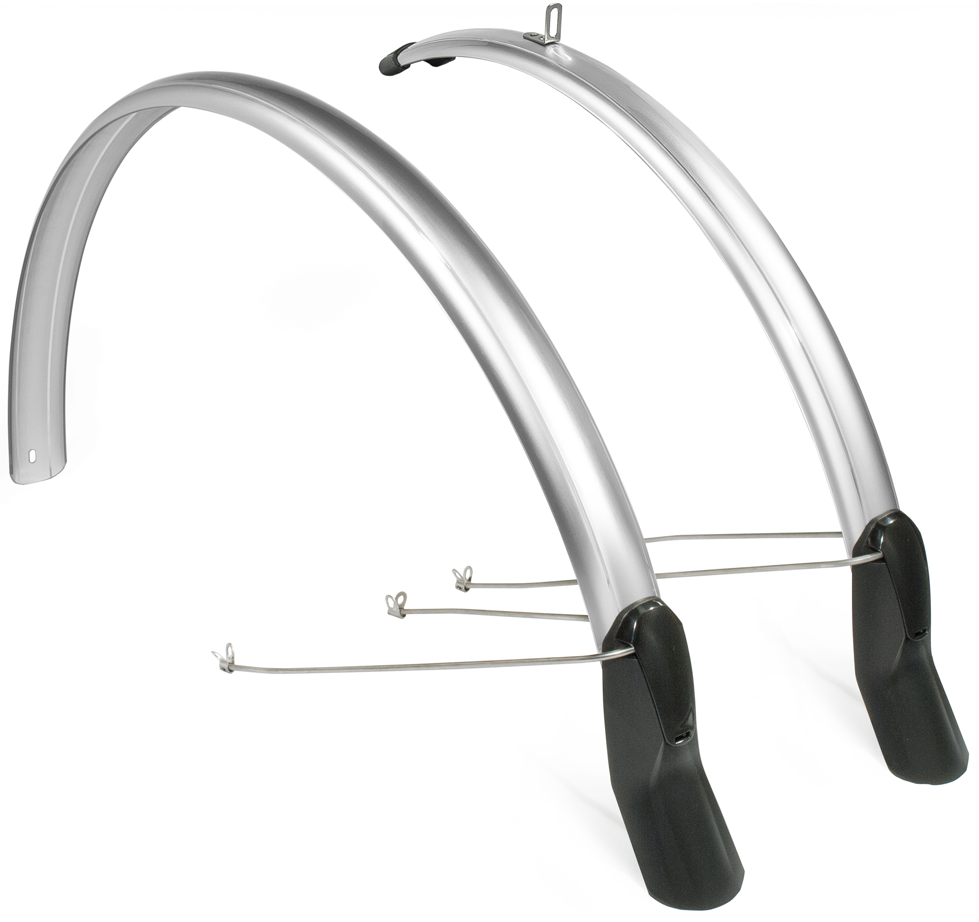 Euro Spatbordset scatto 28 x 51 mm - smoke / titanium