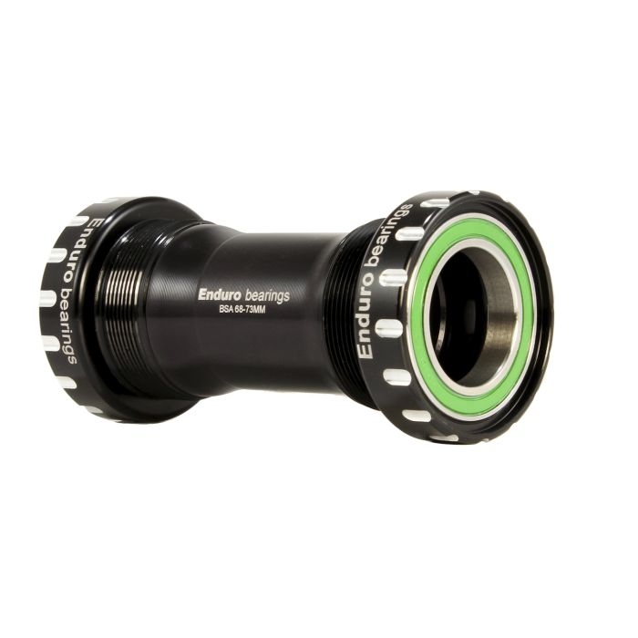 ENDURO BEARINGS Bsa 68mm bottom bracket to 24mm - a/c ss - black
