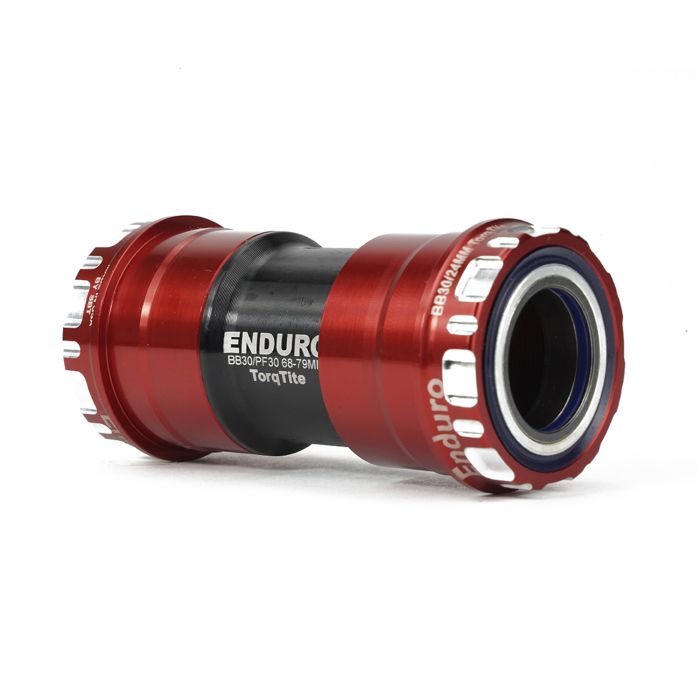 ENDURO BEARINGS Torqtite bottom bracket - bb30 to 24mm - xd-15 corsa - red