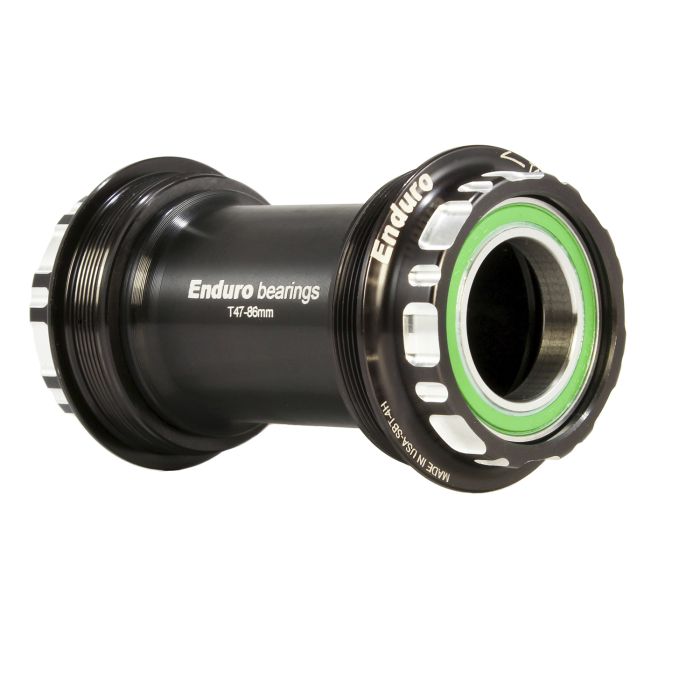 ENDURO BEARINGS T47 bottom bracket to 24mm - a/c ss - black