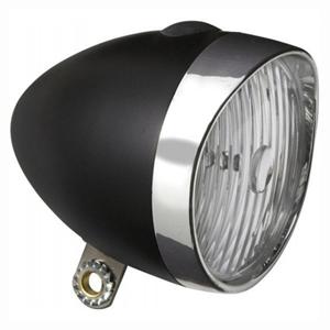 Edge Retro Koplamp 3x led incl. batterijen  Zwart/Chroom