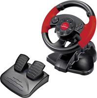 Esperanza Hight Octane Steering Wheel with Pedals for PC/PS1/PS2/PS3 180° Rotation Vibration Force Effect EG103