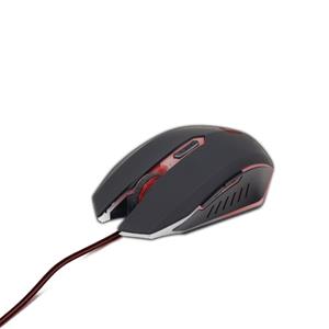 Gaming muis USB, zwart/rood