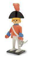 Vintage officier van de wacht beeldje Plastoy Playmobil