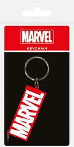 Marvel Comics Rubber Keychain Logo 6 cm
