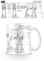 Star Wars Mug AT-AT Sketch