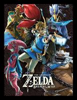 Legend of Zelda Breath of the Wild Framed Poster Divine Beasts Collage 45 x 33 cm