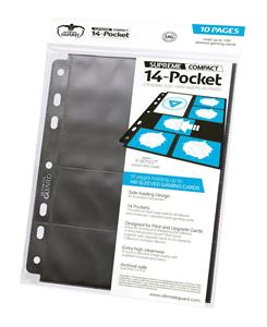 14-Pocket Compact Pages Standard Size & Mini American Black (10)