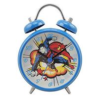 Character Superman Mini Twin Bell Alarm Clock Unisexuhr in Blau SUP6DC