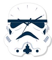 Star Wars Stormtrooper Wall Clock Kinderuhr in Weiß STAR429