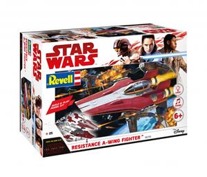 Revell 1/44 Resistance A-Wing Fighter, Red - Build and Play