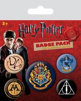 Pyramid International Harry Potter Pin-Back Buttons 5-Pack Hogwarts