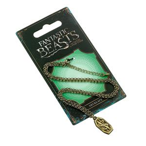 Carat Shop, The Fantastic Beasts Pendant & Necklace Newt Scamander Logo (antique brass plated)