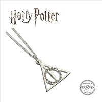 Damen Harry Potter Swarovski-Kristall Crystal Deathly Hallows Halskette Sterling-Silber HPSN002