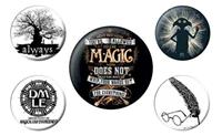 Harry Potter Pin-Back Buttons 5-Pack Symbols