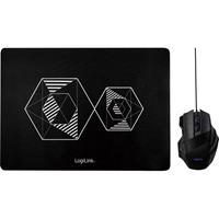 LogiLink Gaming Combo Set, bestehend aus Maus & Maus Pad