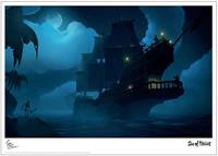 Sea Of Thieves - Moonlight Respite Limited Edition Art Print Measures 41.91 x 29.72cm