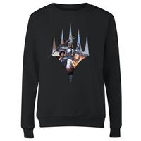 Magic The Gathering Key Art Mit Logo Damen Pullover - Schwarz - Schwarz