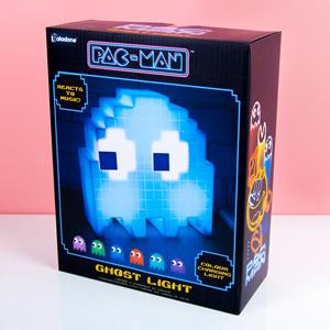 Paladone - PAC-MAN Lampe Ghost Light weiß, aus Kunststoff, kommt in Geschenkkarton, inkl. USB Kabel. 152 x 101,5 cm