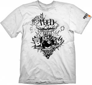 Gaya Entertainment Call of Duty Black Ops 4 T-Shirt Battery Mad White Size S