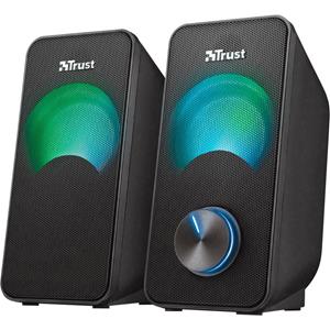 Trust Arys RGB Compact 2.0 Speaker Set with LED Lighting 6 W RMS 100 Hz - 20000 Hz USB-Powered Wired 23120