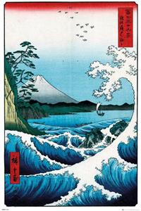 GB eye Japanese Art Poster Pack The Sea At Satta by Utagawa Hiroshige 61 x 91 cm (5)