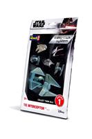 Star Wars Level 2 Easy-Click Snap Model Kit Series 1 TIE Interceptor