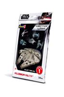 Star Wars Level 2 Easy-Click Snap Model Kit Series 1 Millenium Falcon