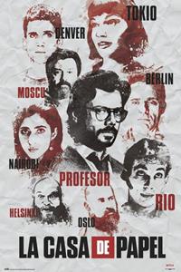 GPE Money Heist Poster Characters 61 x 91,5 cm