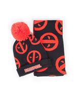 Difuzed Marvel Beanie & Scarf Set Deadpool